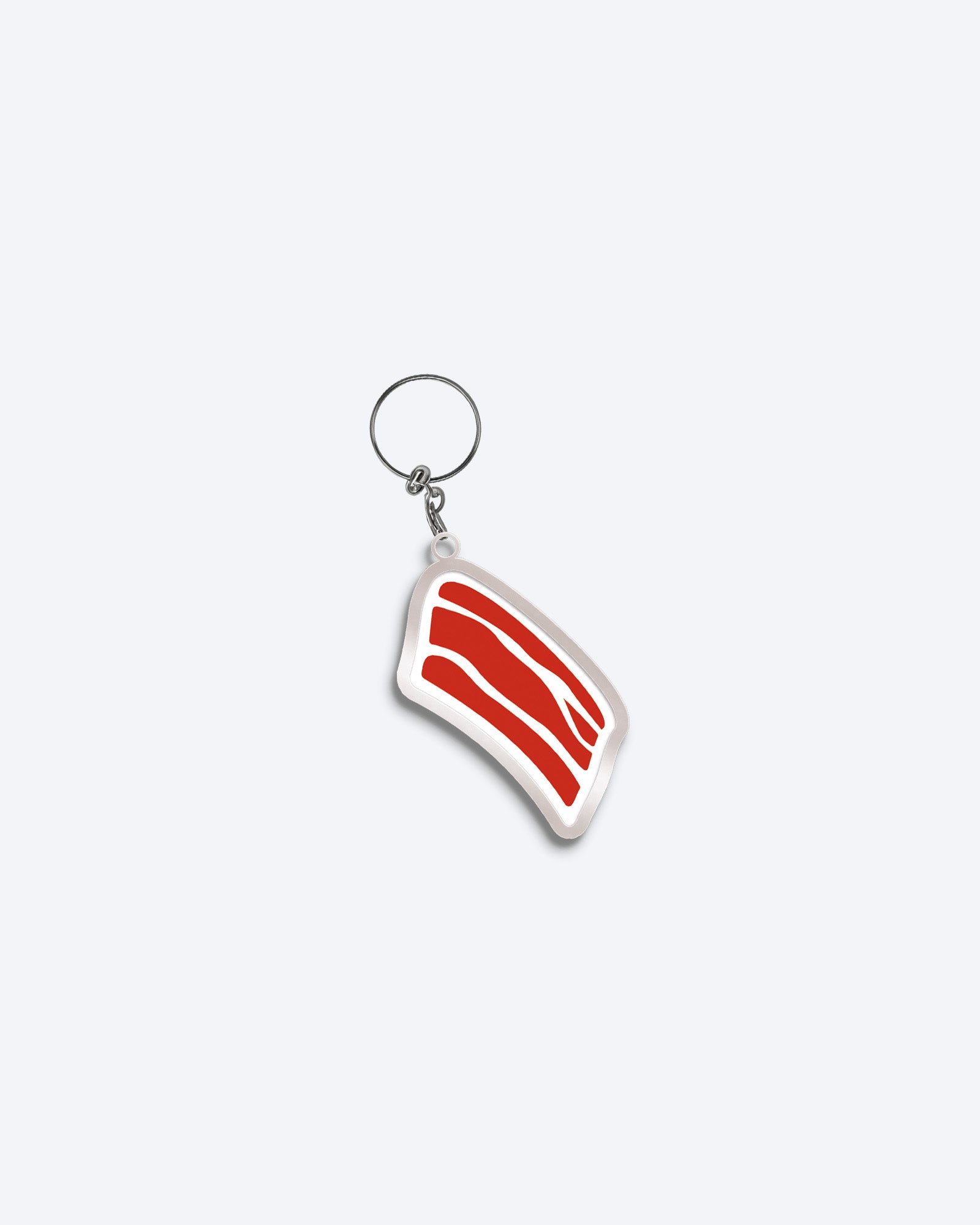 Bacon Metal Keychain